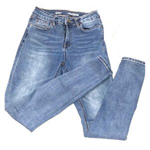 High waisted skinny jeans